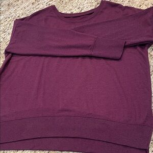 Burgundy Long Sleeve Sweatshirt  1X